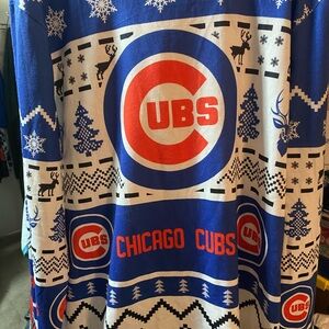 Chicago Cubs Blue and White cozy light sweater